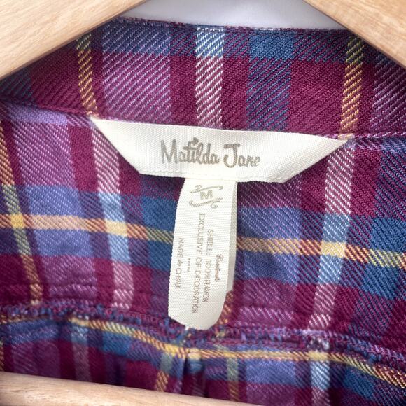 Matilda Jane | Millie All Day Ruffle Plaid Top // M - Picture 6 of 10